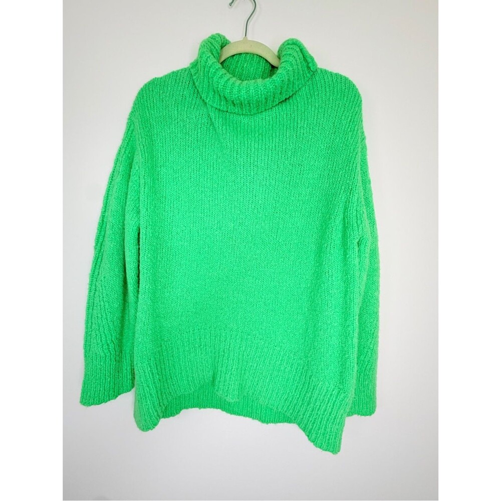 A.L.C. Alpha Wool Green Turtleneck Sweater Size XS $495